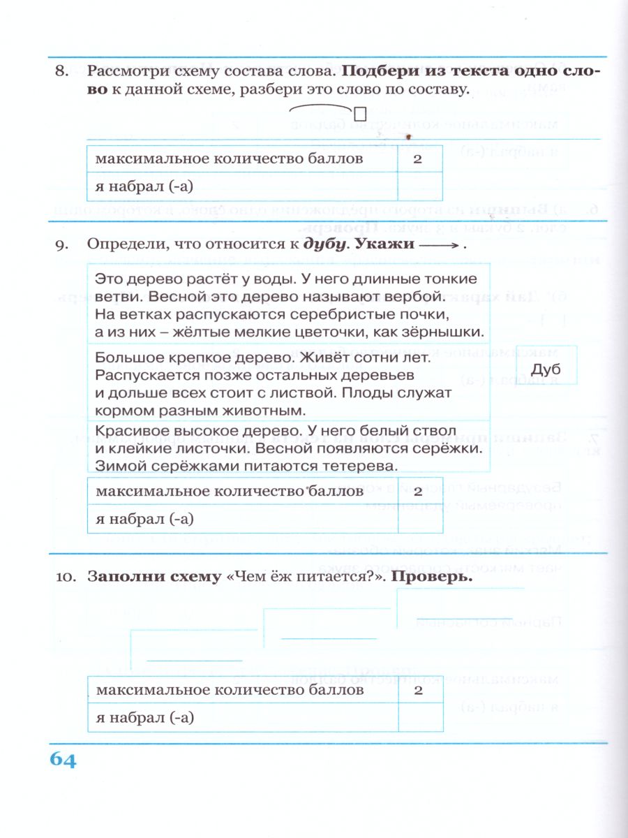 Комплексная итоговая работа 3 класс (Комплект 1+2) Вариант 2 Тетрадь 2 -  Межрегиональный Центр «Глобус»