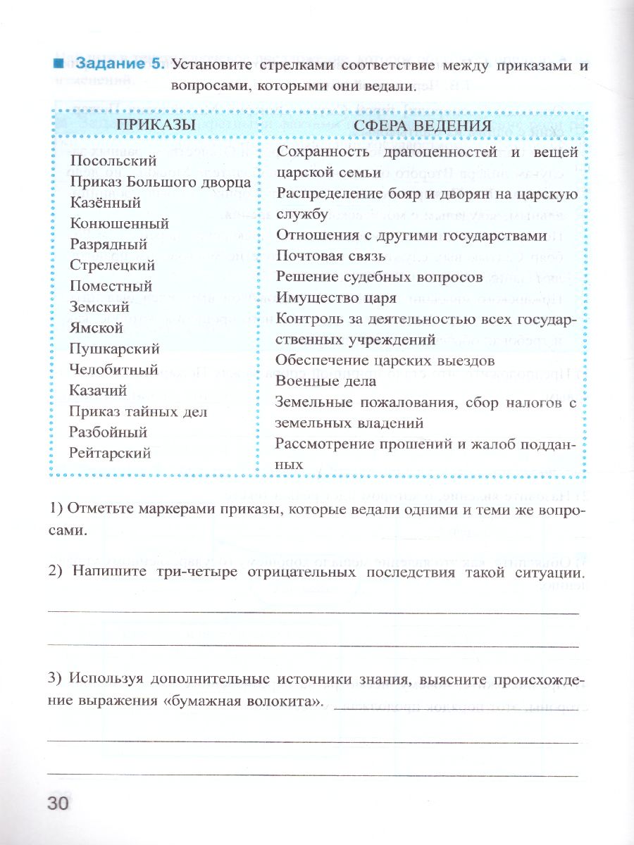 История России 7 класс. Рабочая тетрадь. Часть 2. ФГОС - Межрегиональный  Центр «Глобус»