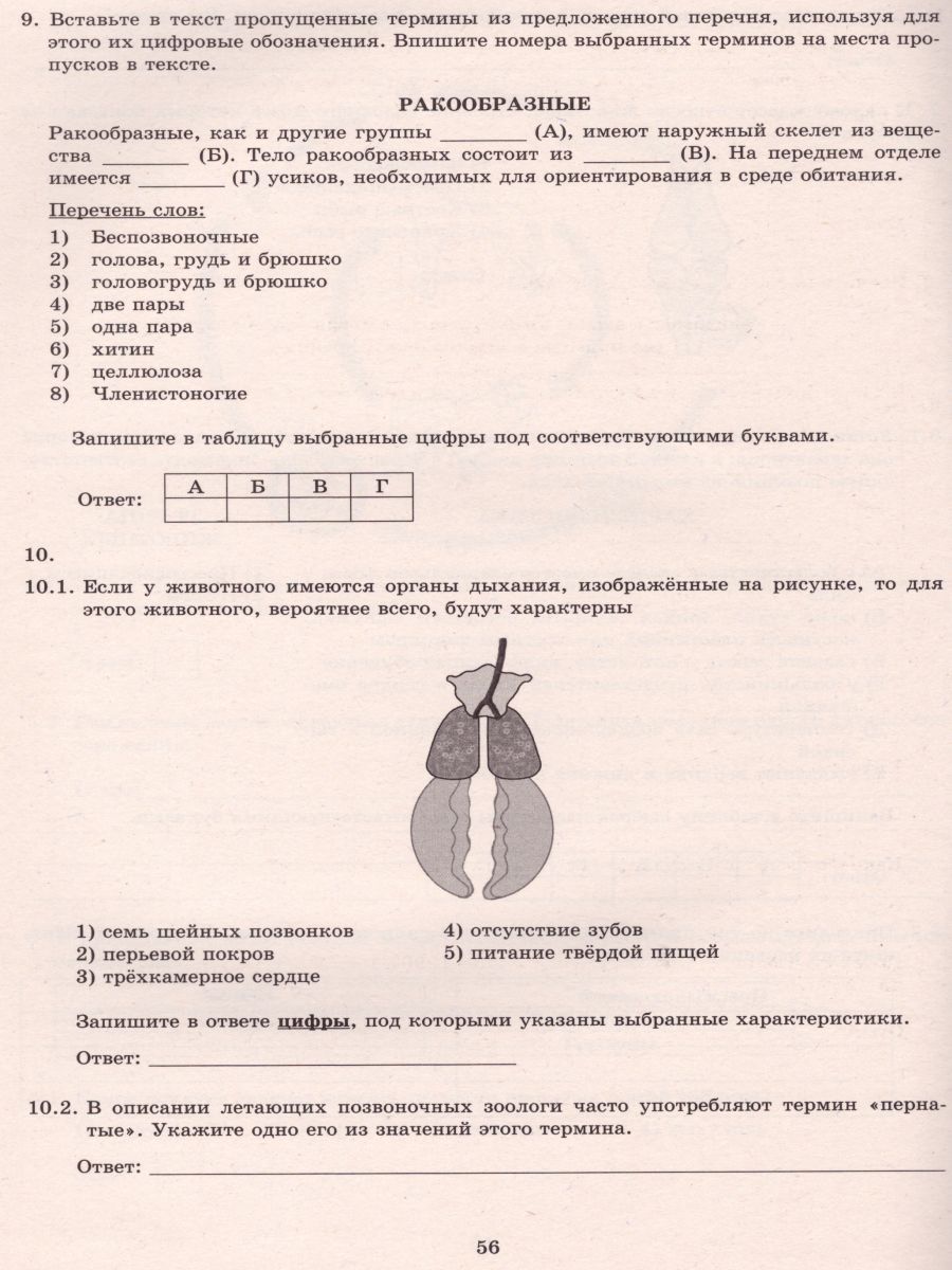 Биология 8 класс. 10 вариантов итоговых работ для подготовки к ВПР -  Межрегиональный Центр «Глобус»