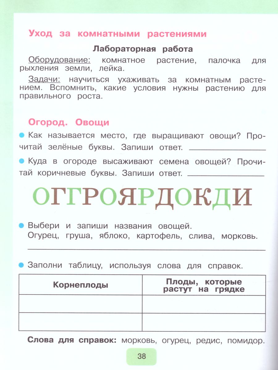 Мир природы и человека 2 класс. Рабочая тетрадь (для обучающихся с  интеллектуальными нарушениями) - Межрегиональный Центр «Глобус»