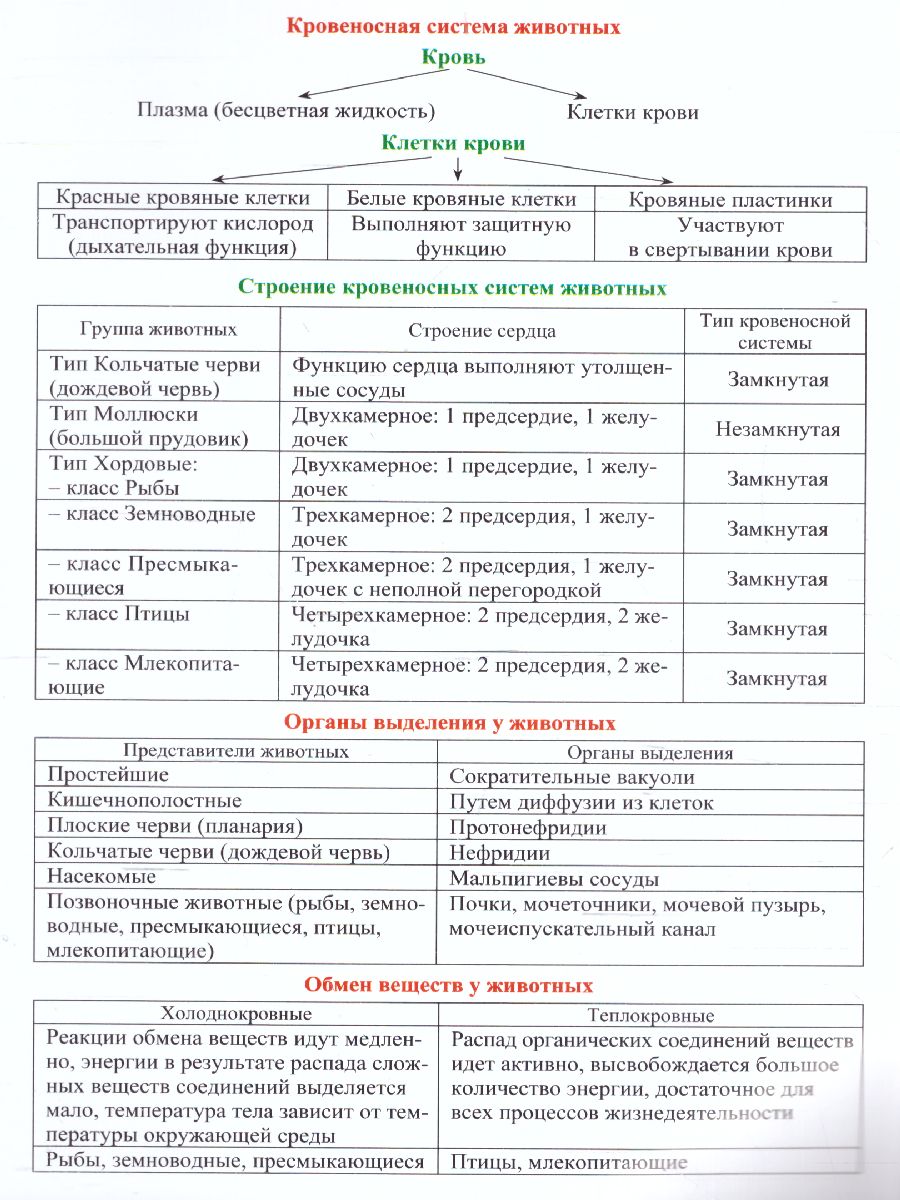 Биология 5-7 класс Комплект карт для подготовки к контрольным работам,  экзаменам - Межрегиональный Центр «Глобус»