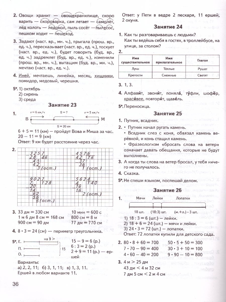 Задания на лето 3 класс. 50 занятий по математике, русскому языку,  литературному чтению и окружающему миру - Межрегиональный Центр «Глобус»