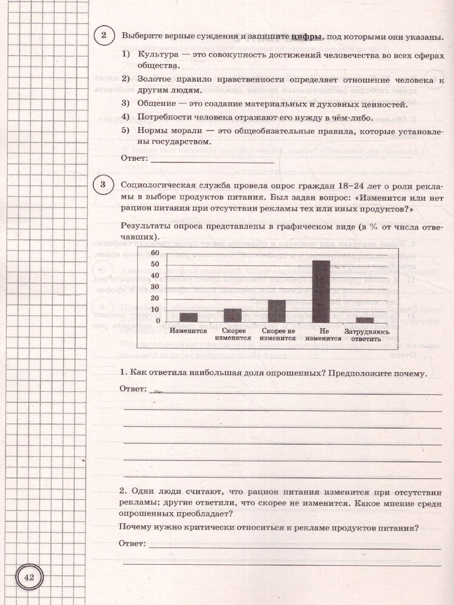 ВПР Обществознание 7 класс. 10 вариантов. ФИОКО СТАТГРАД ТЗ. ФГОС -  Межрегиональный Центр «Глобус»