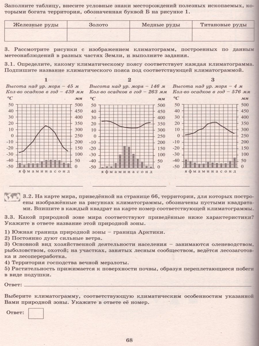 География 7 класс. 10 вариантов итоговых работ для подготовки к ВПР -  Межрегиональный Центр «Глобус»