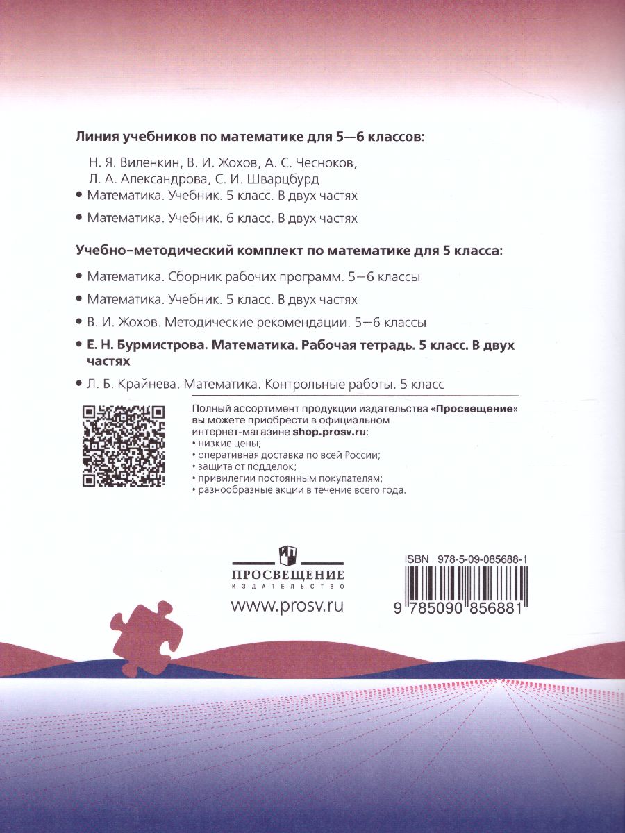 Математика 5 класс. Рабочая тетрадь в 2-х частях. Часть 1 - Межрегиональный  Центр «Глобус»