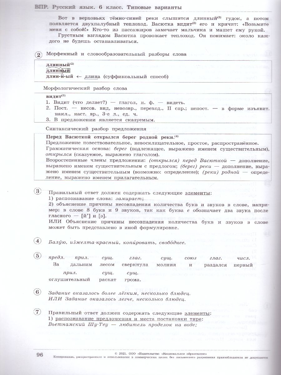 ВПР Русский язык 6 класс. 10 вариантов - Межрегиональный Центр «Глобус»