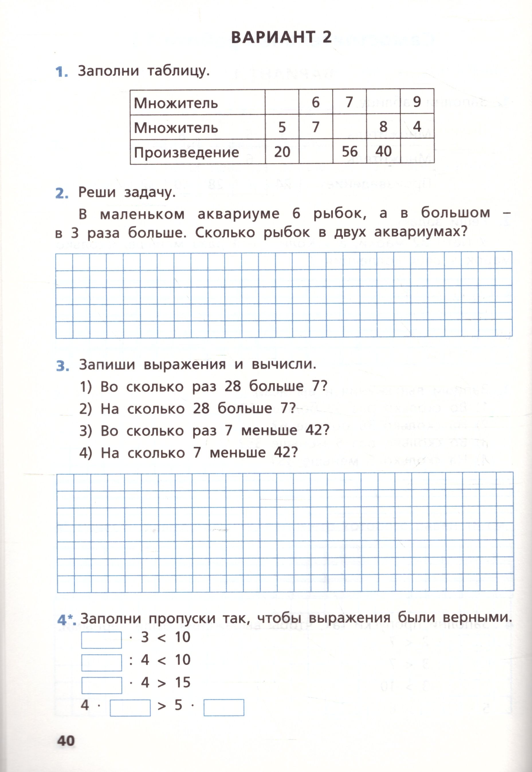 Математика 3 класс. Самостоятельные и контрольные работы. УМК Моро. ФГОС -  Межрегиональный Центр «Глобус»