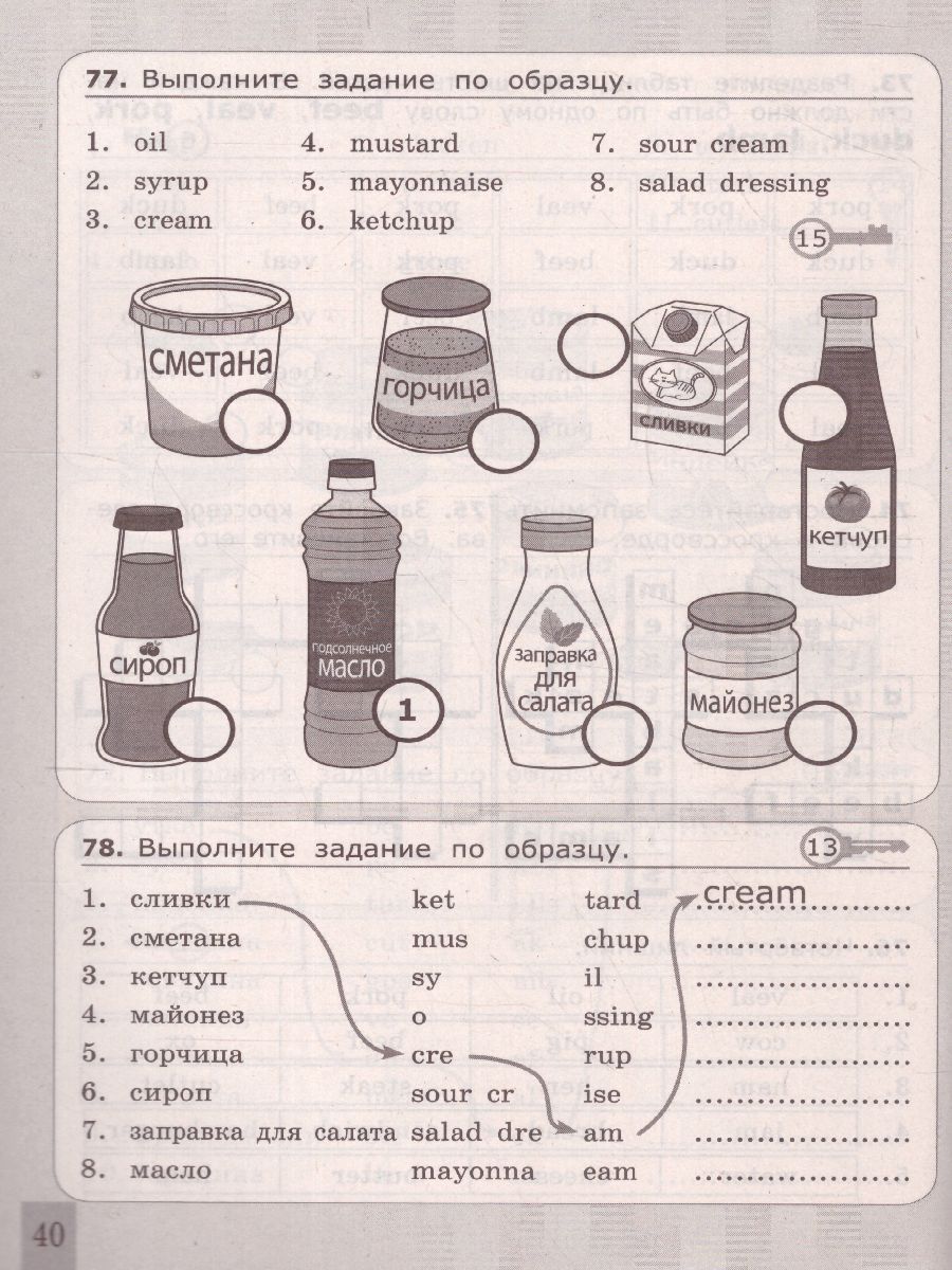 Тренажер по Английскому языку 5-6 класс. Кухня, продукты, посуда, блюда,  напитки, фрукты, овощи. ФГОС - Межрегиональный Центр «Глобус»