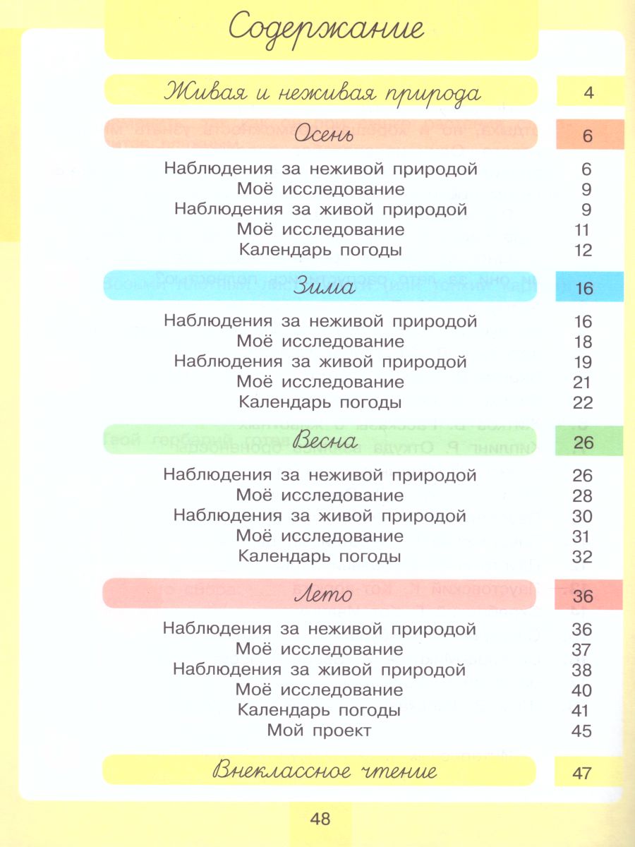 Дневник наблюдений. Окружающий мир 2 класс - Межрегиональный Центр «Глобус»