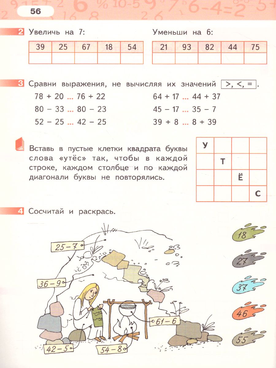 Математика 2 класс. Рабочая тетрадь. Комплект в 4 частях. Часть 2. ФГОС -  Межрегиональный Центр «Глобус»