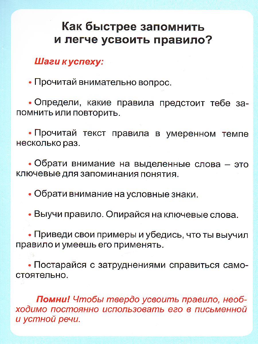 Русский язык 1-4 класс. Правописание приставок. Таблица-плакат для  начальной школы - Межрегиональный Центр «Глобус»