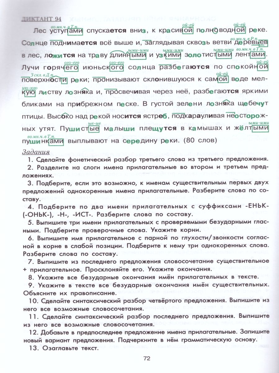 Сборник диктантов по русскому языку для начальных классов - Межрегиональный  Центр «Глобус»