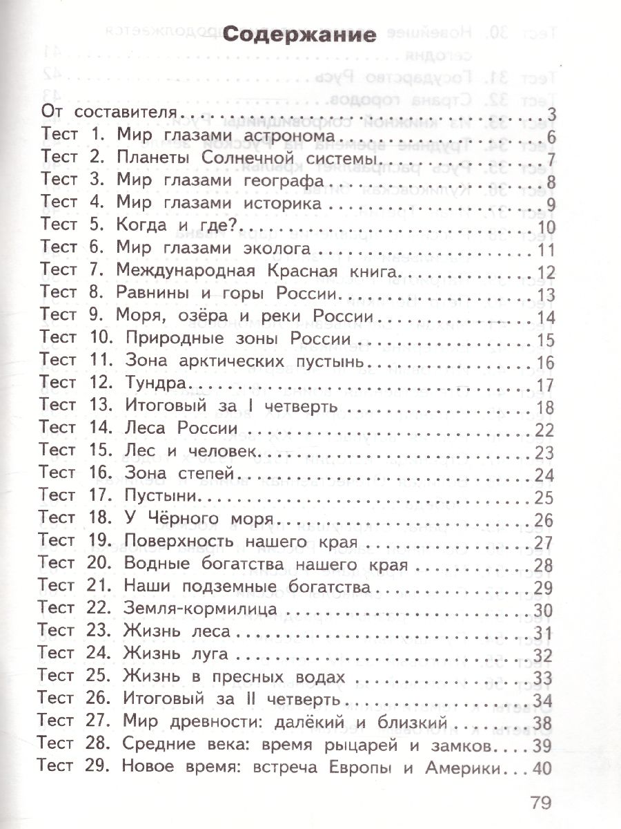 Окружающий мир 4 класс. Контрольно-измерительные материалы. ФГОС -  Межрегиональный Центр «Глобус»