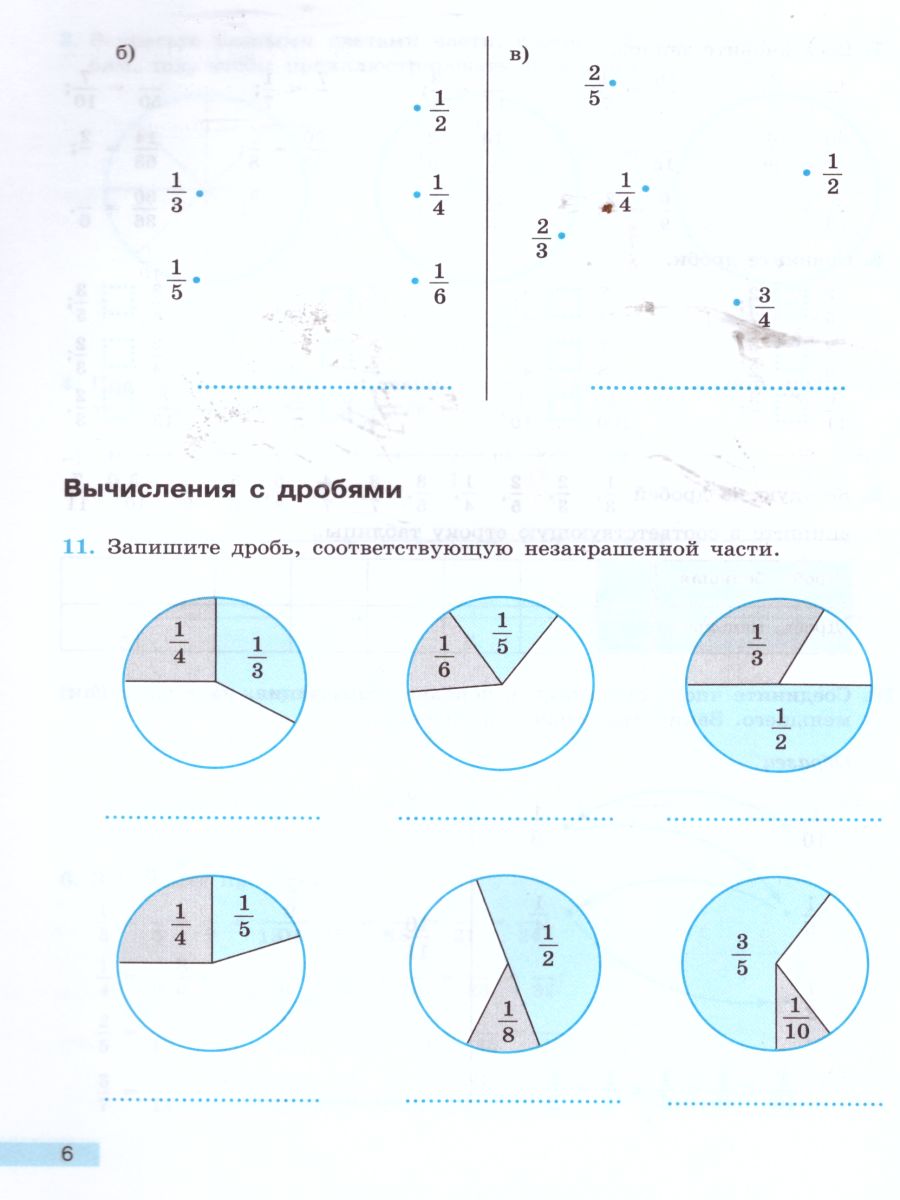 Математика 6 класс. Рабочая тетрадь. К учебнику Дорофеева - Межрегиональный  Центр «Глобус»