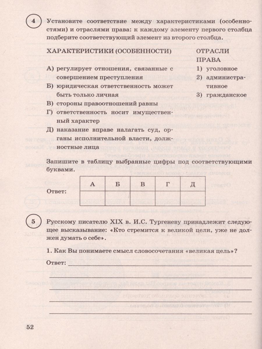 ВПР Обществознание 7 класс 15 вариантов. Типовые задания. ФГОС -  Межрегиональный Центр «Глобус»