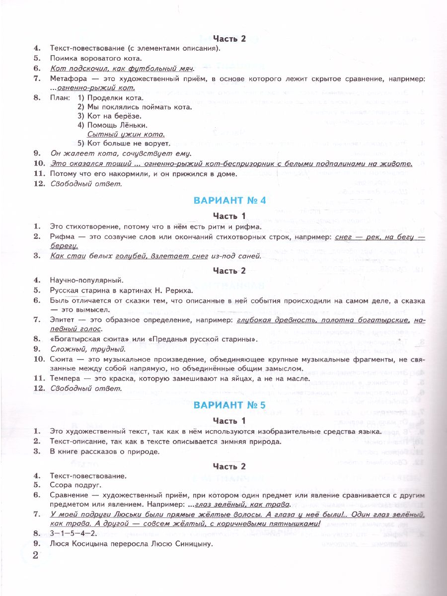 ВПР. Литературное чтение. Практикум за курс начальной школы. 10 вариантов.  ФГОС - Межрегиональный Центр «Глобус»