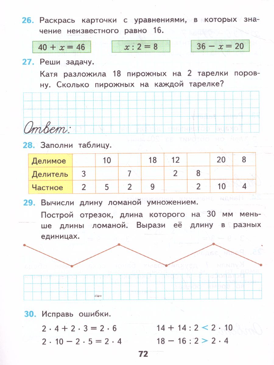 Математика 2 класс. Рабочая тетрадь. Часть 2. ФГОС - Межрегиональный Центр  «Глобус»