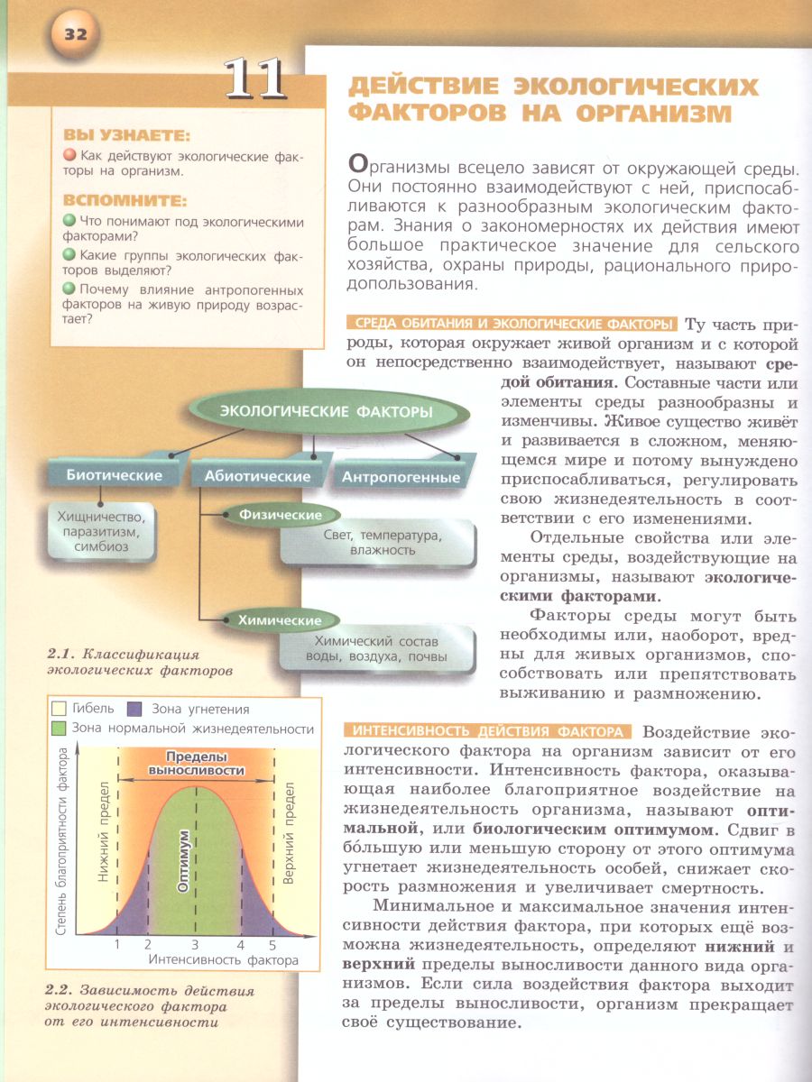 Биология 11 класс. Учебник. Базовый уровень. УМК 