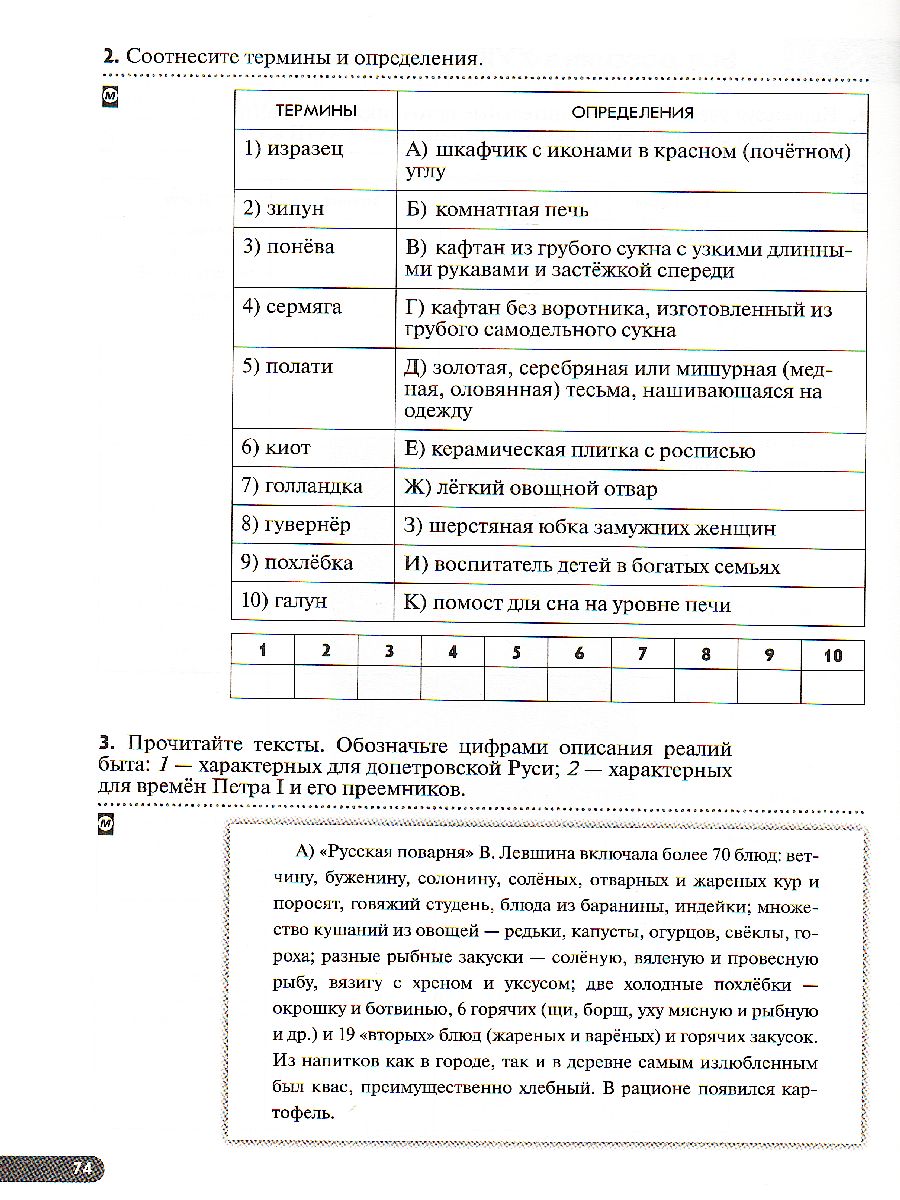 История России 8 класс. Рабочая тетрадь. ИКС. Вертикаль. ФГОС -  Межрегиональный Центр «Глобус»