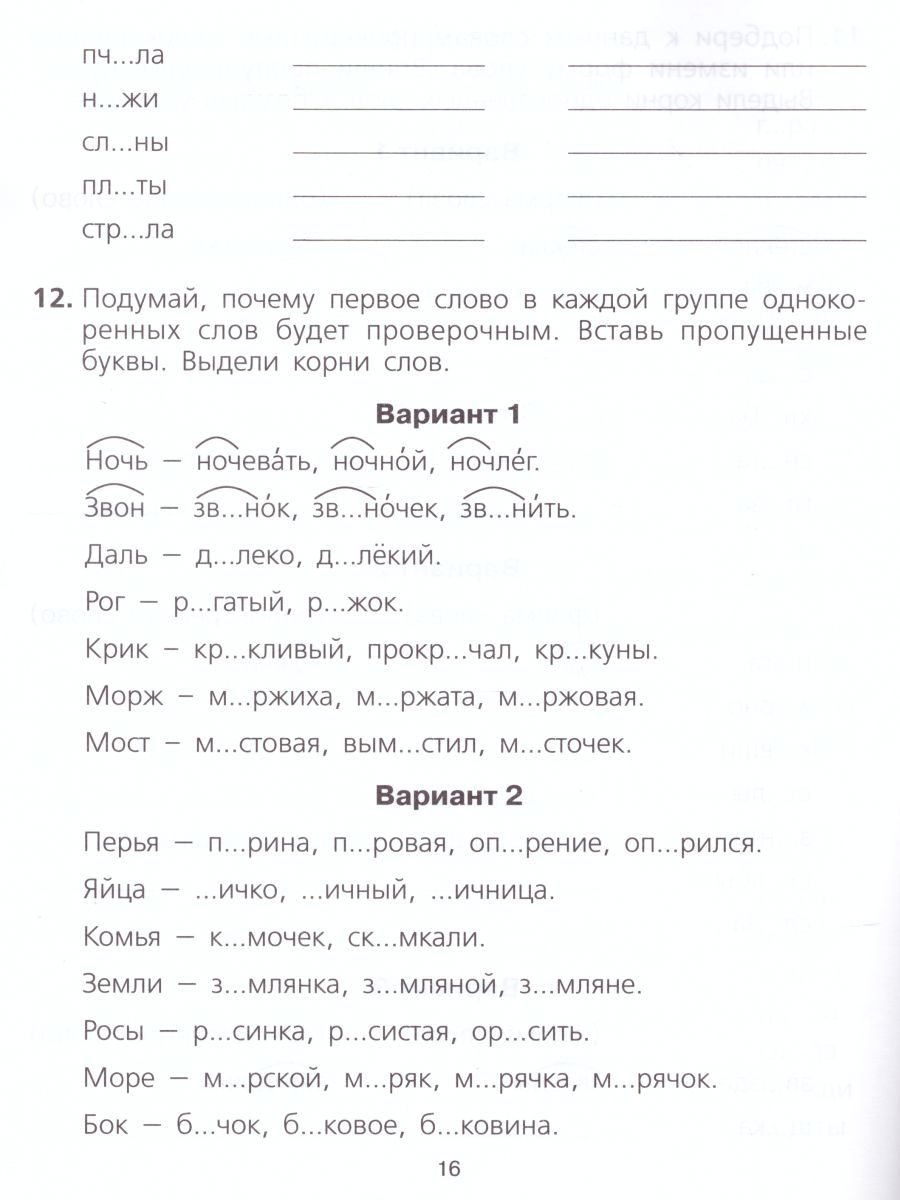 Русский язык 2-4 классы. Безударные гласные, проверяемые ударением.  Тренажер - Межрегиональный Центр «Глобус»