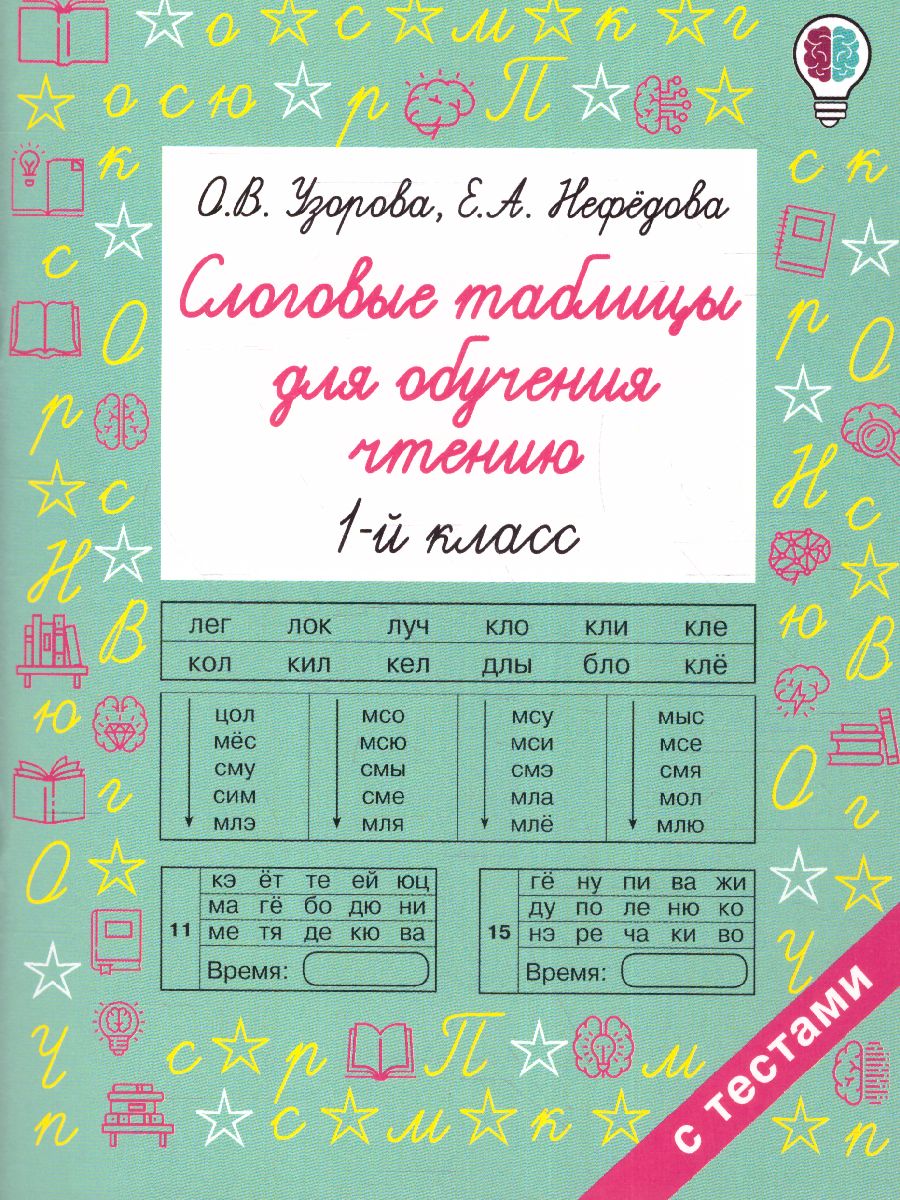 Слоговые таблицы для обучения чтению. Быстрое обучение - Межрегиональный  Центр «Глобус»