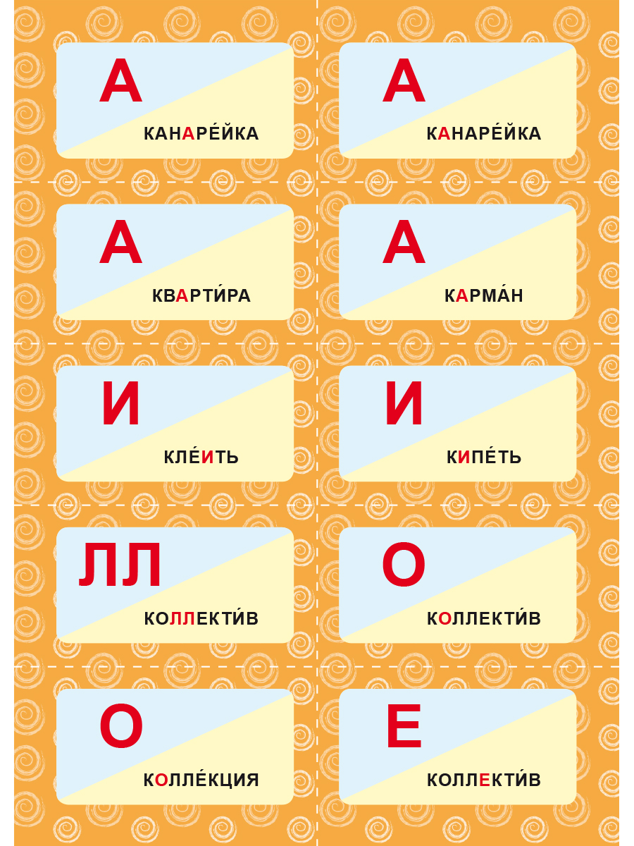 Словарные слова 1-4 классы. Комплект карточек - Межрегиональный Центр  «Глобус»