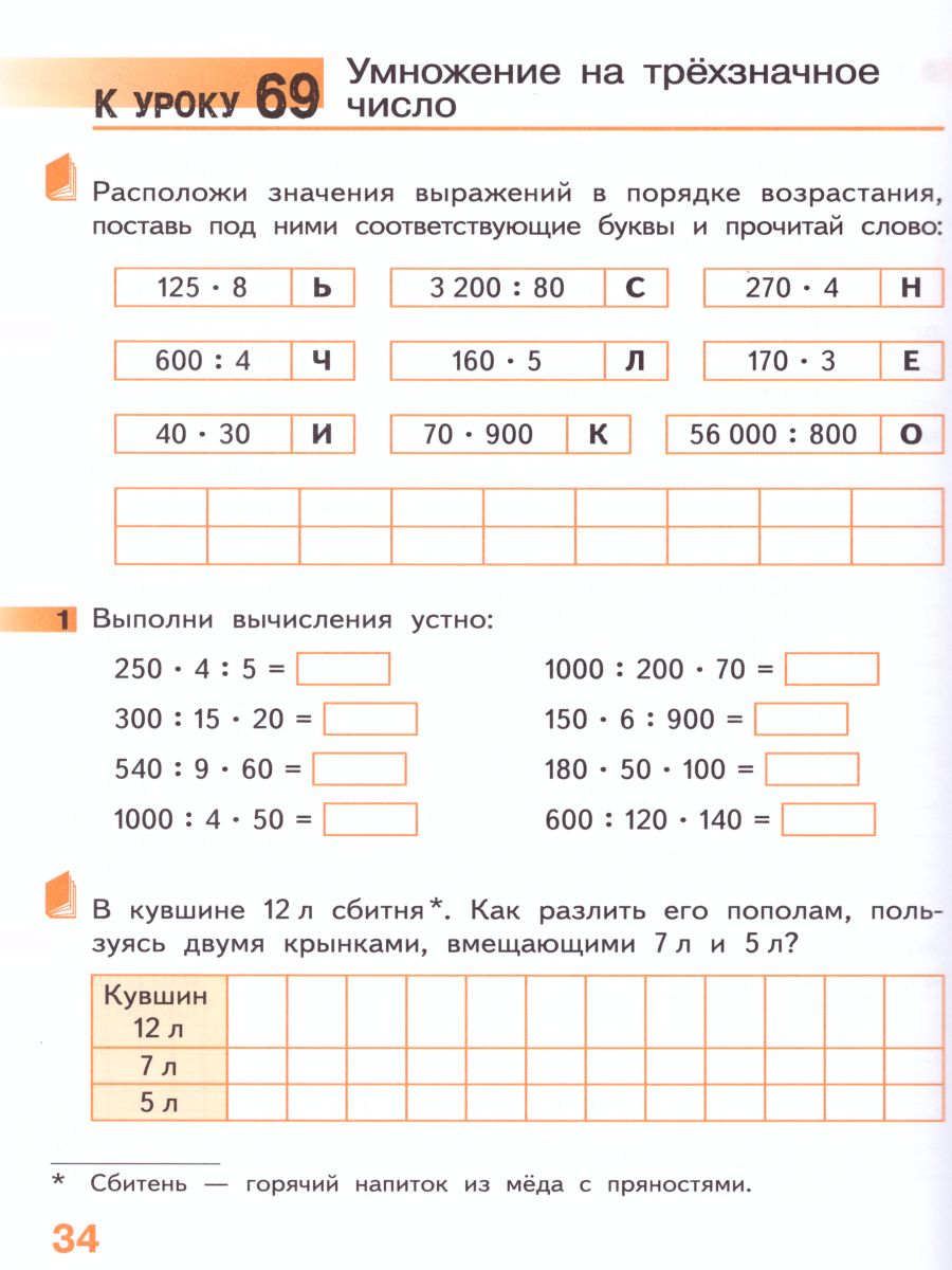 Математика 4 класс. Рабочая тетрадь. Комплект в 4 частях. Часть 3. ФГОС -  Межрегиональный Центр «Глобус»